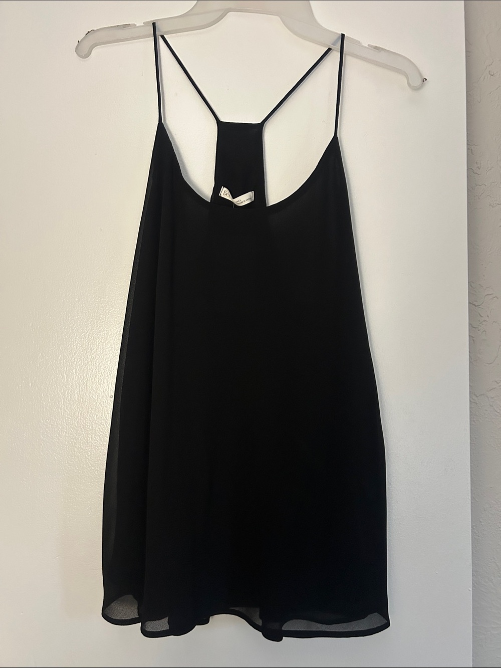 BE COOL Black Spaghetti Strap Swing Cami